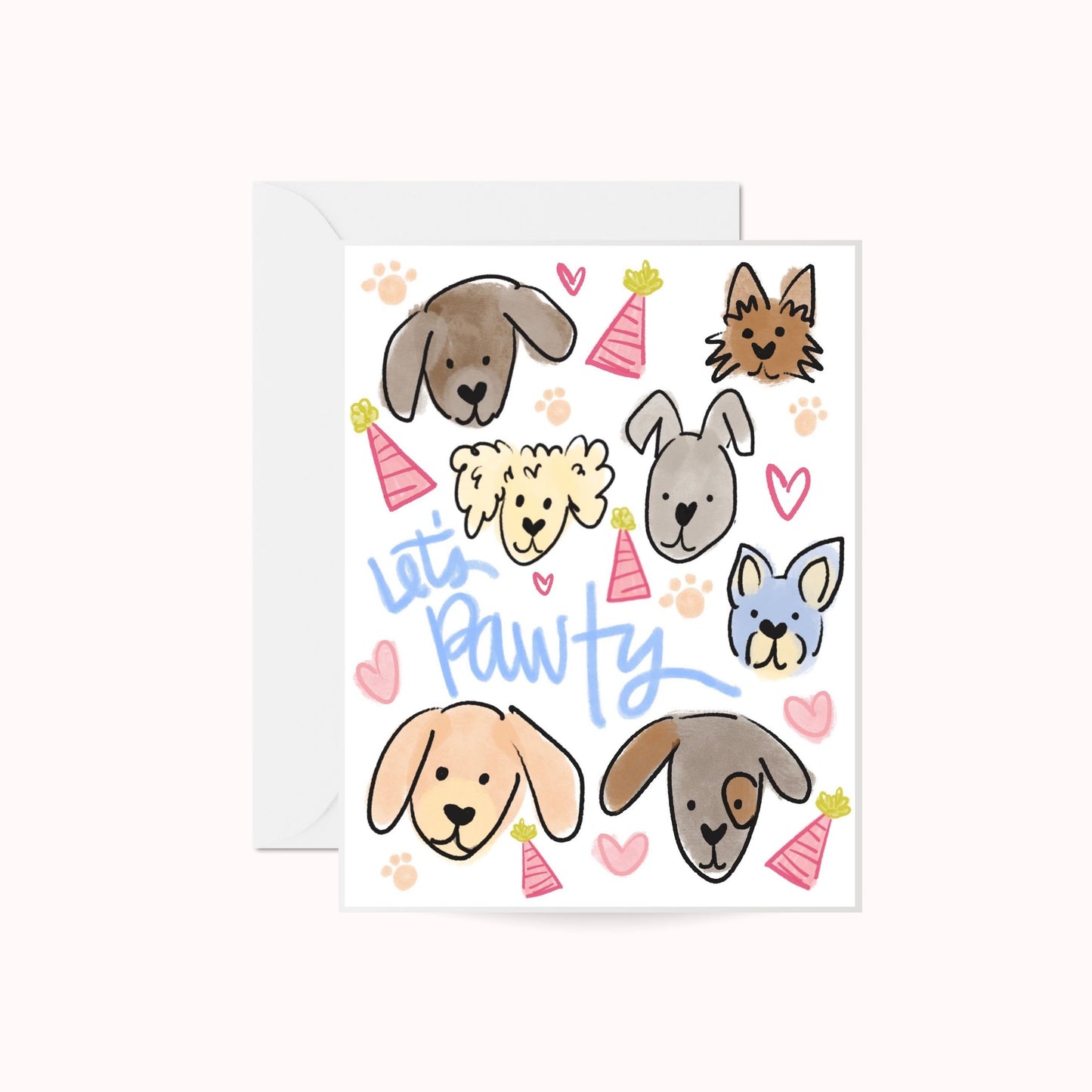 Let's Paw-ty Greeting Card