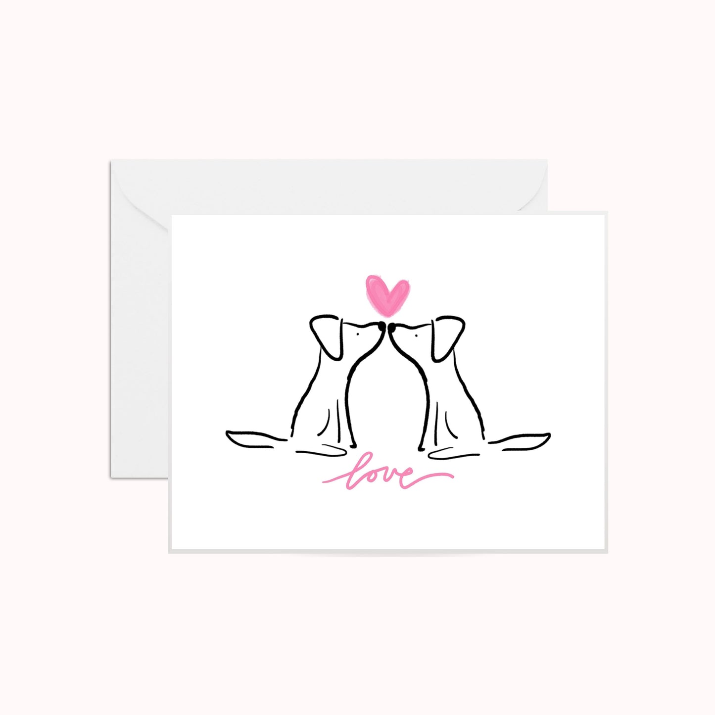 Love Dog Greeting Card