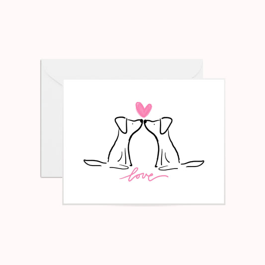 Love Dog Greeting Card