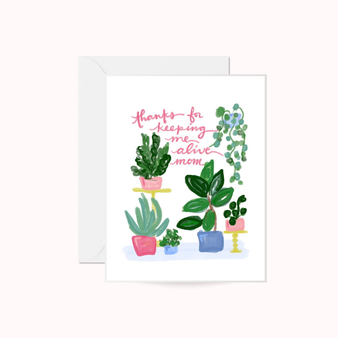 House Plants Mother's Day Greeting Card