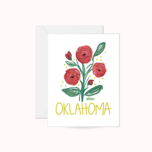 Oklahoma Rose Greeting Card