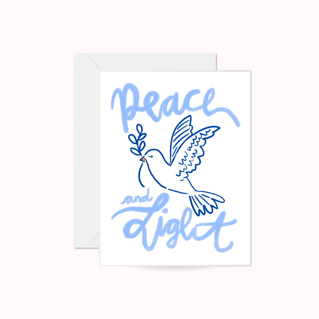 Peace & Light Hanukkah Greeting Card