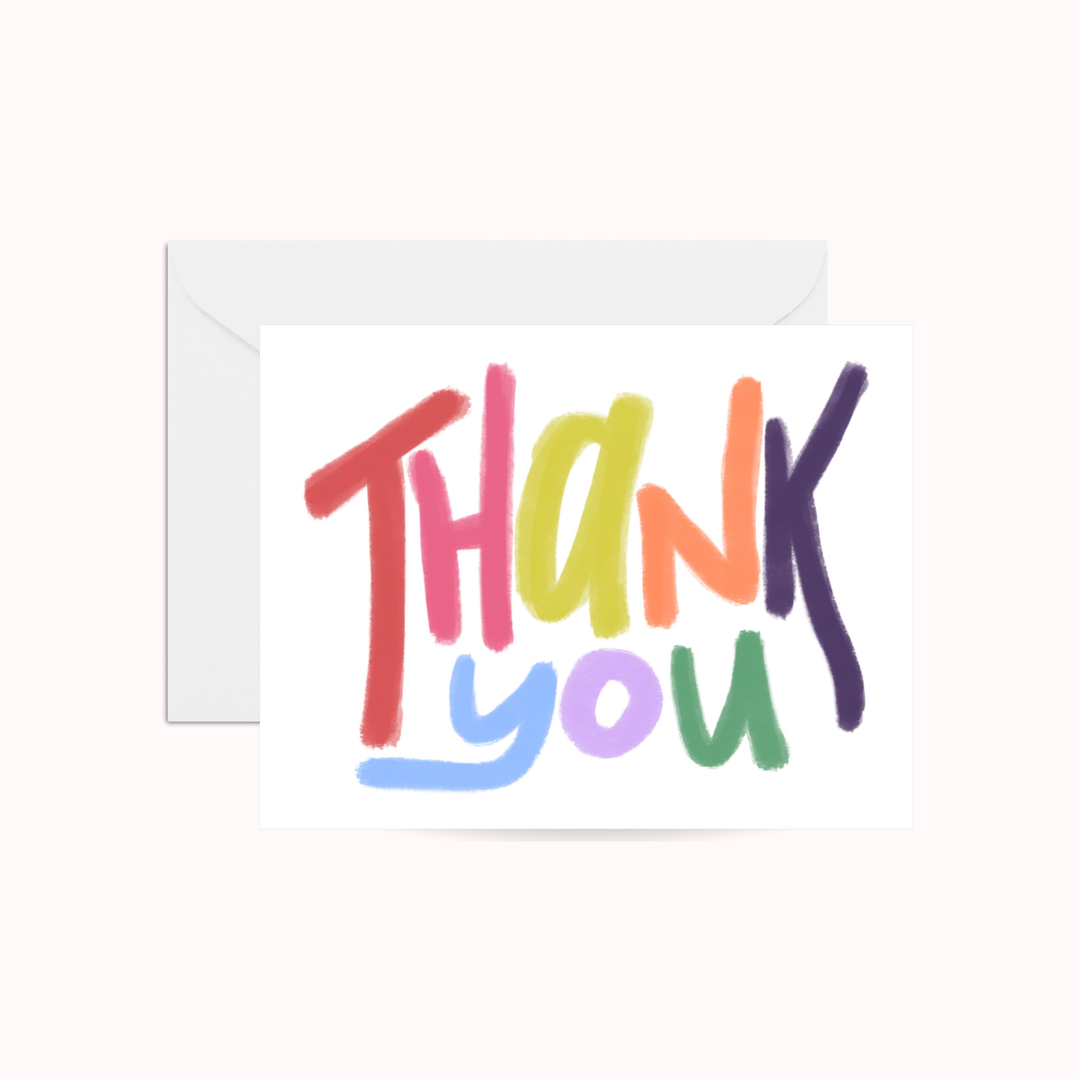 Thank You Color Block Card