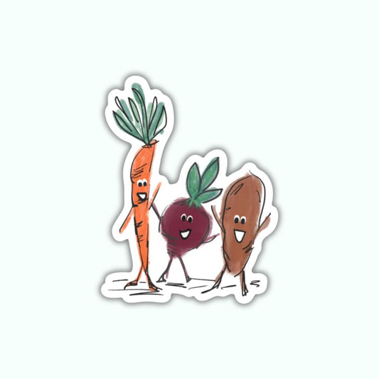 Root Veggies Sticker