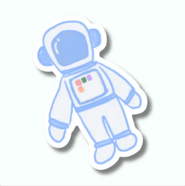 Astronaut Sticker