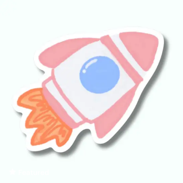 Spaceship Sticker