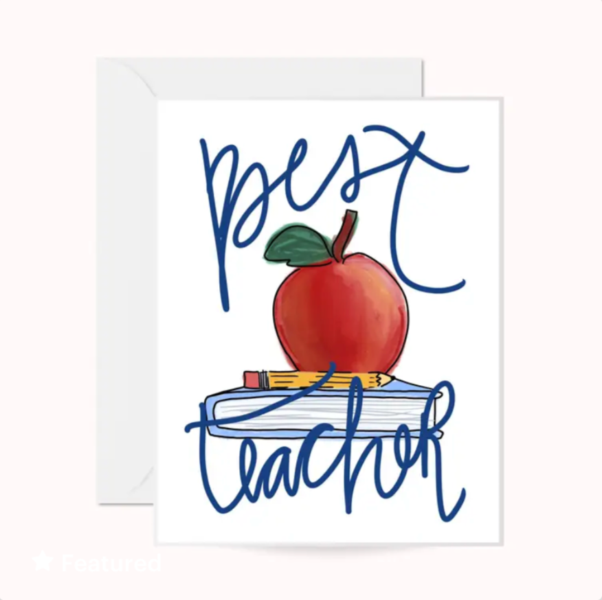 Best Teacher Greeting Card