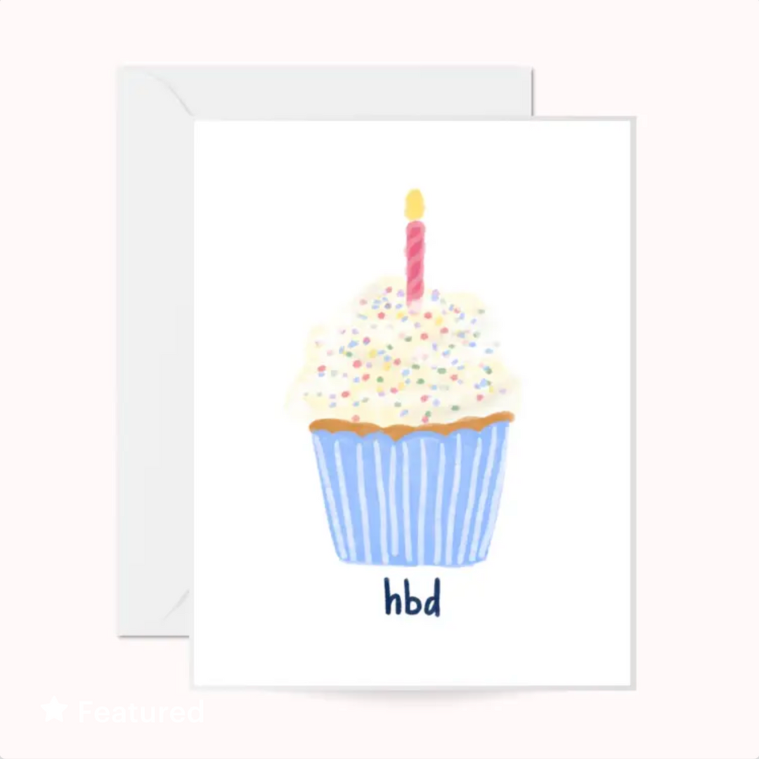 Cupcake Birthday Greeting Card