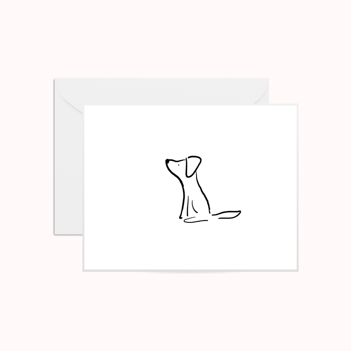 Simple Dog Greeting Card