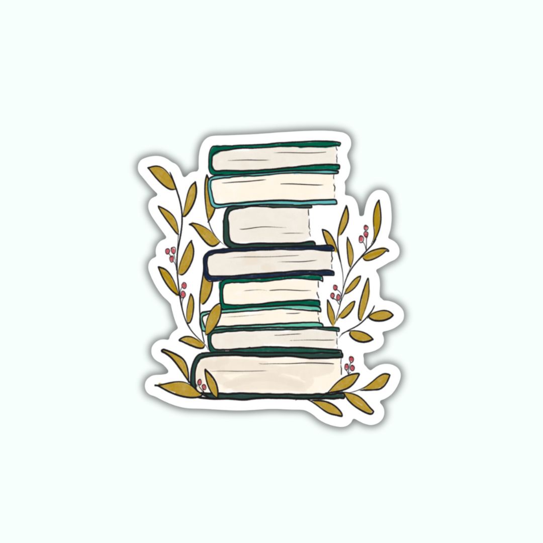 Stack of Books Sticker