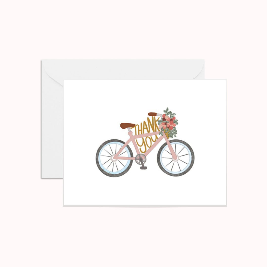 Thank You Bike Greeting Card