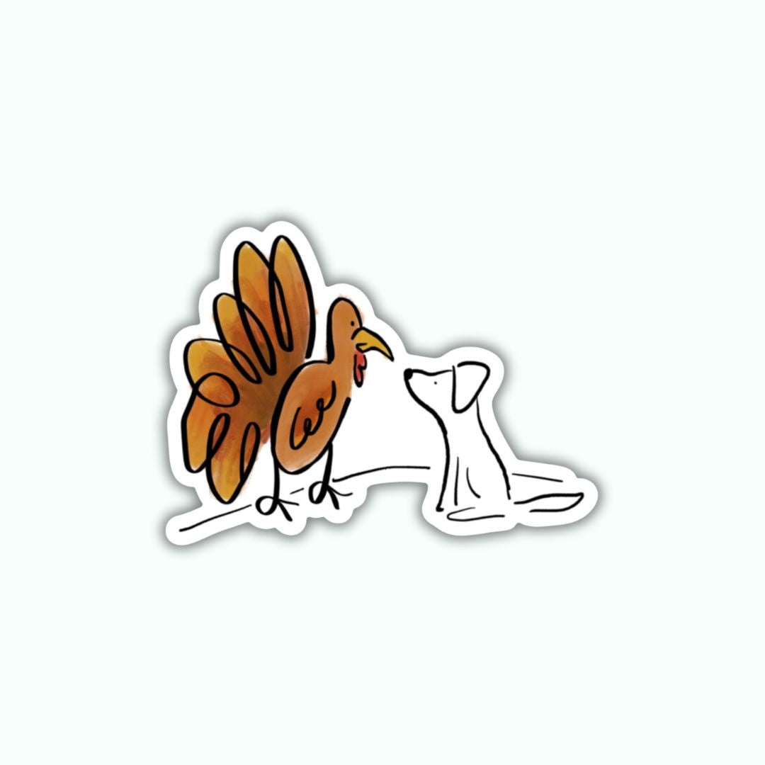 Gobble Dog Sticker