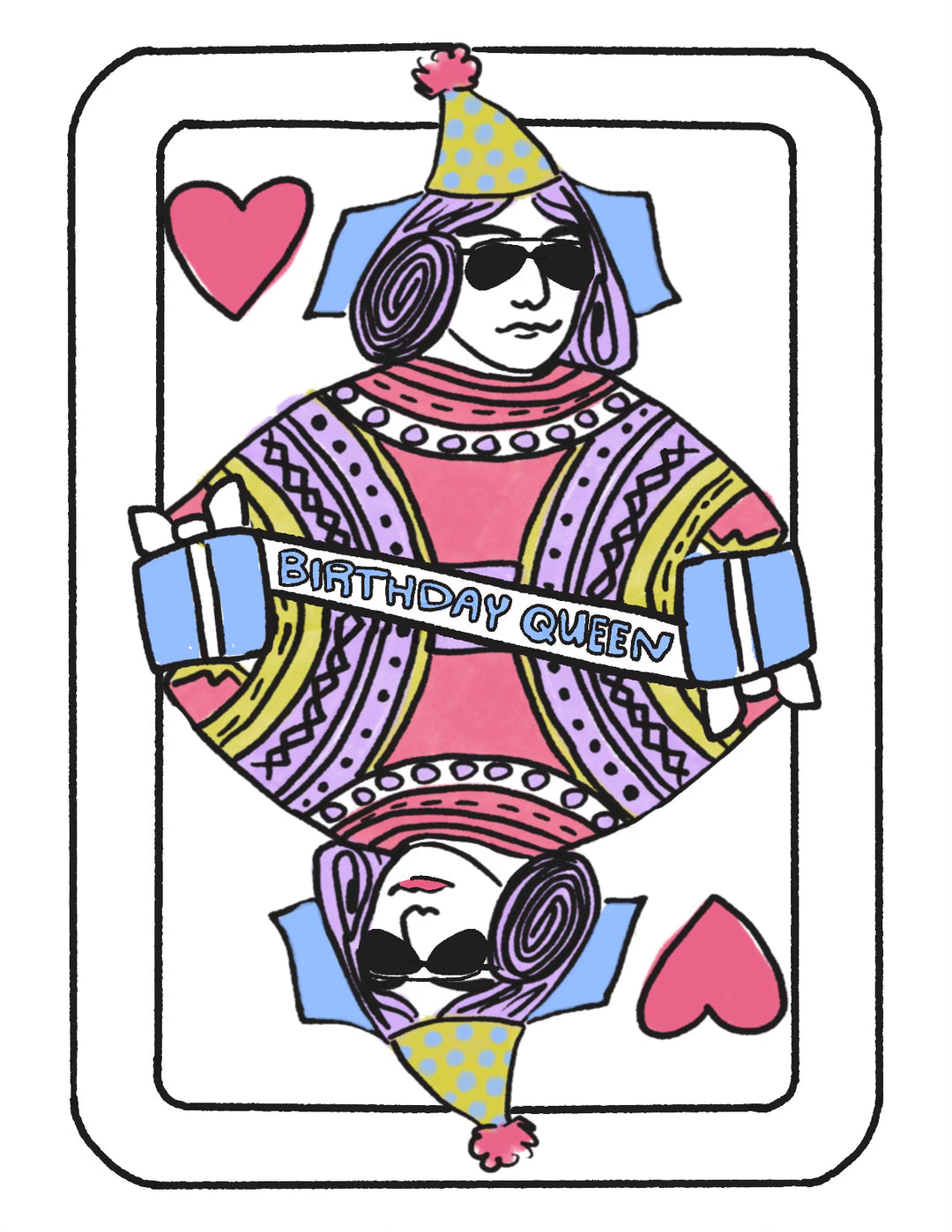 Birthday Queen Greeting Card