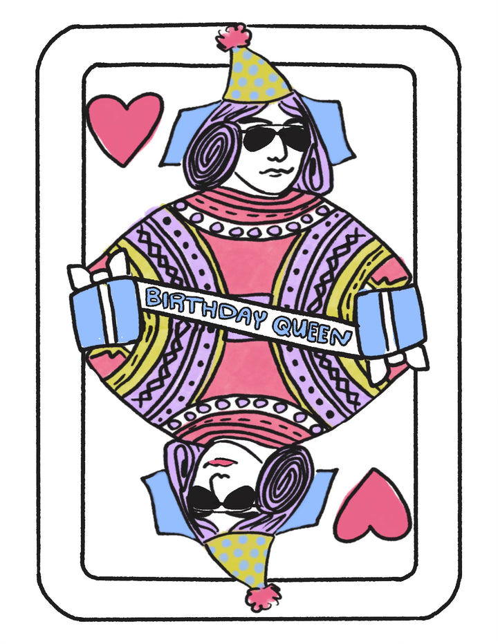 Birthday Queen Greeting Card
