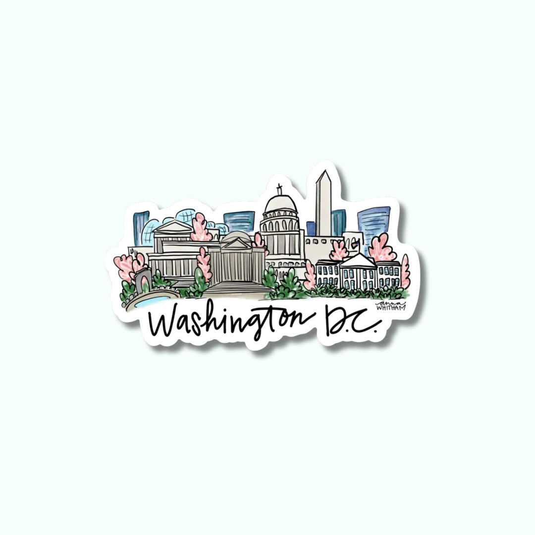 Washington D.C. Sticker | Decorative Sticker | Cityscape |