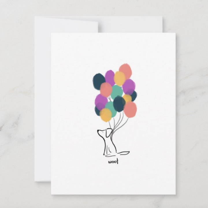 Balloon Dog Greeting Card