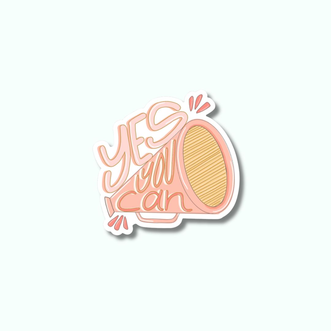 Yes You Can Sticker