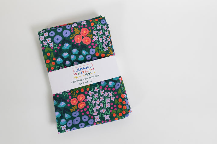 Ellender Green Floral Towel Set