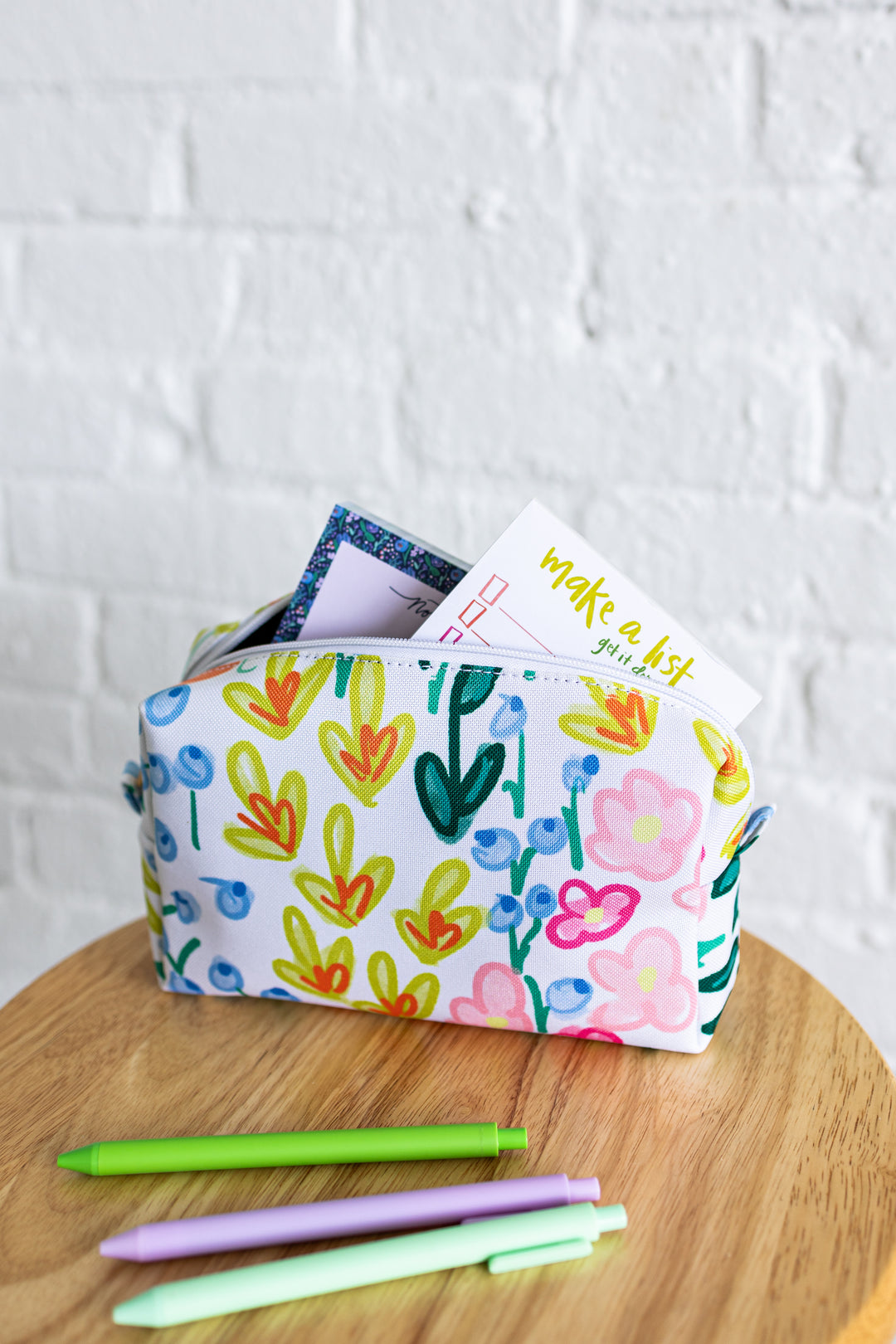 Lauren Floral Zipper Pouch