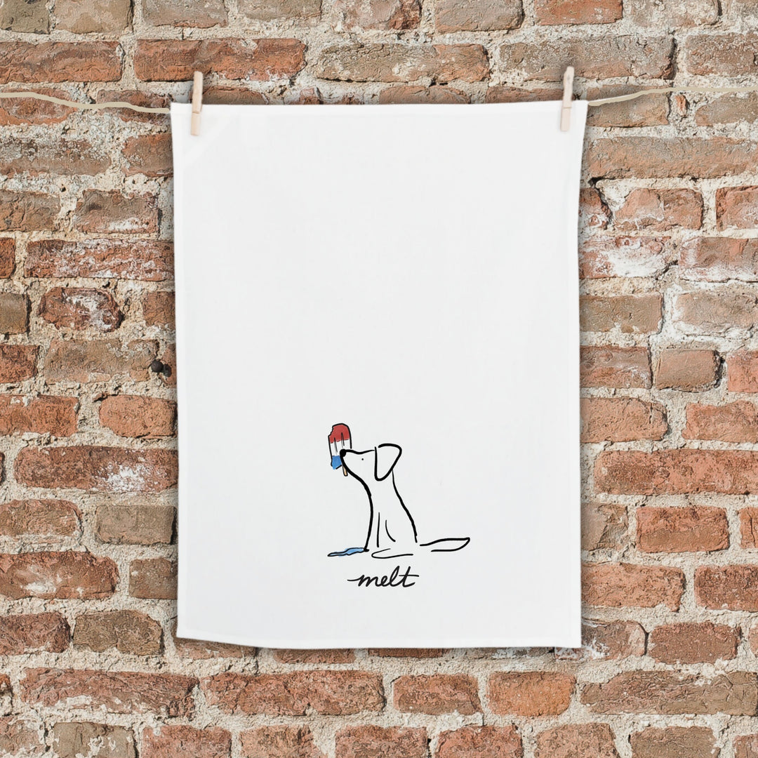 Melt Dog Tea Towel