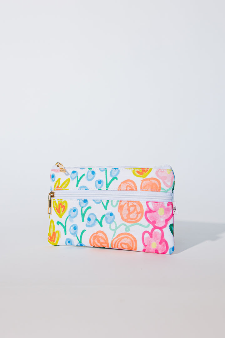 Lauren Floral Pencil Pouch | Zipper Bag | Pencil Bag |