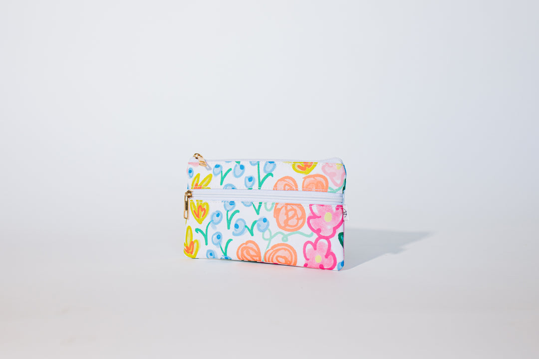 Lauren Floral Pencil Pouch | Zipper Bag | Pencil Bag |