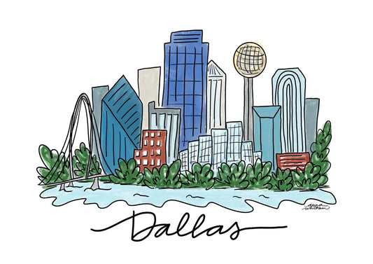 Dallas Tea Towel