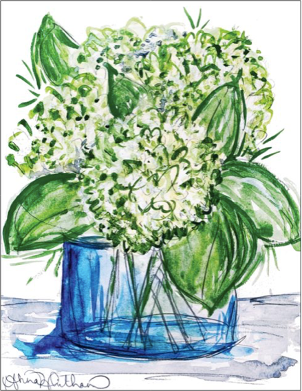 Hydrangea Bouquet Print