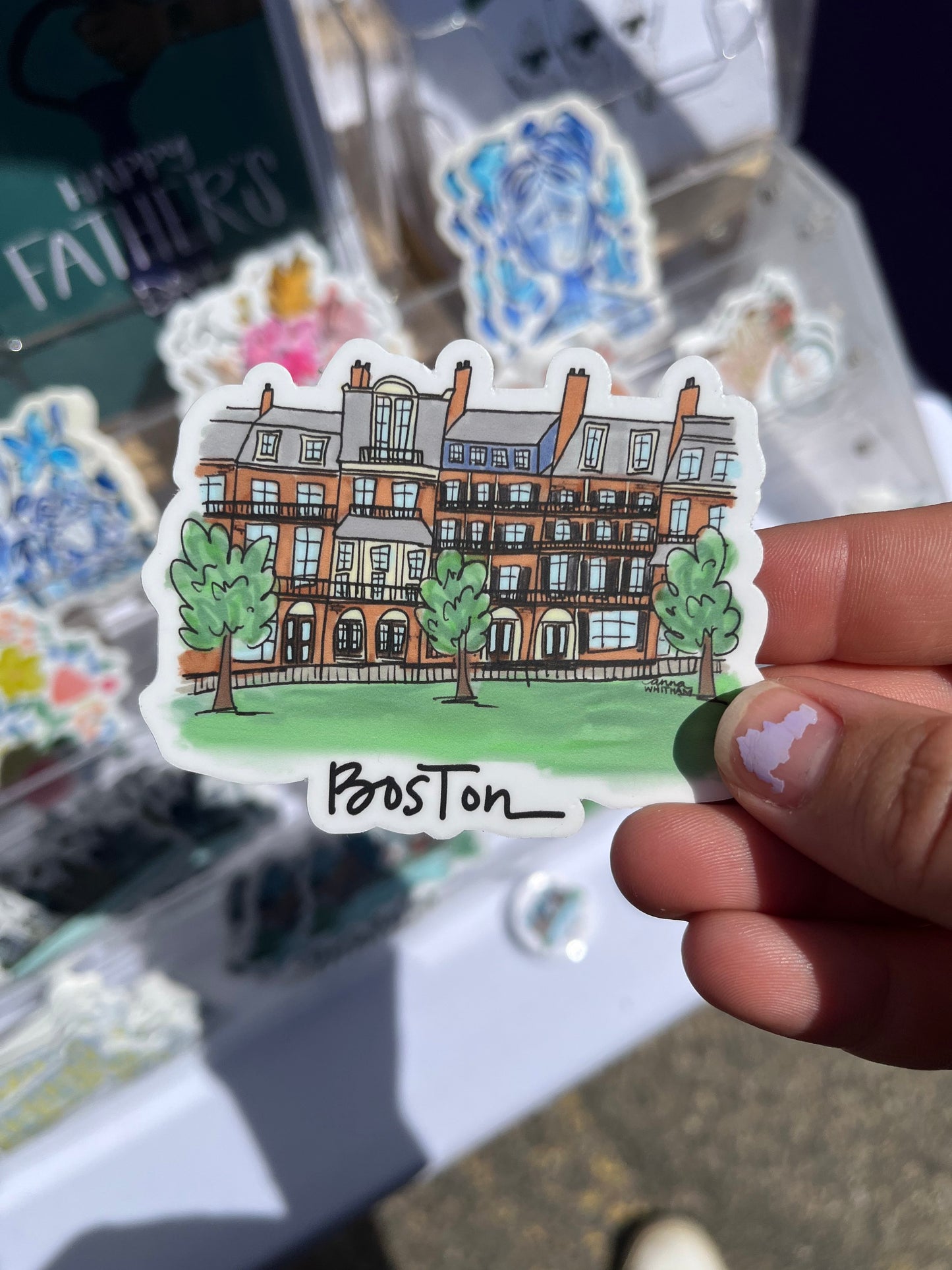 Boston Brownstone Sticker