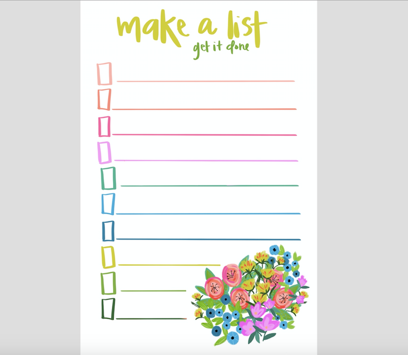 Make a List Notepad